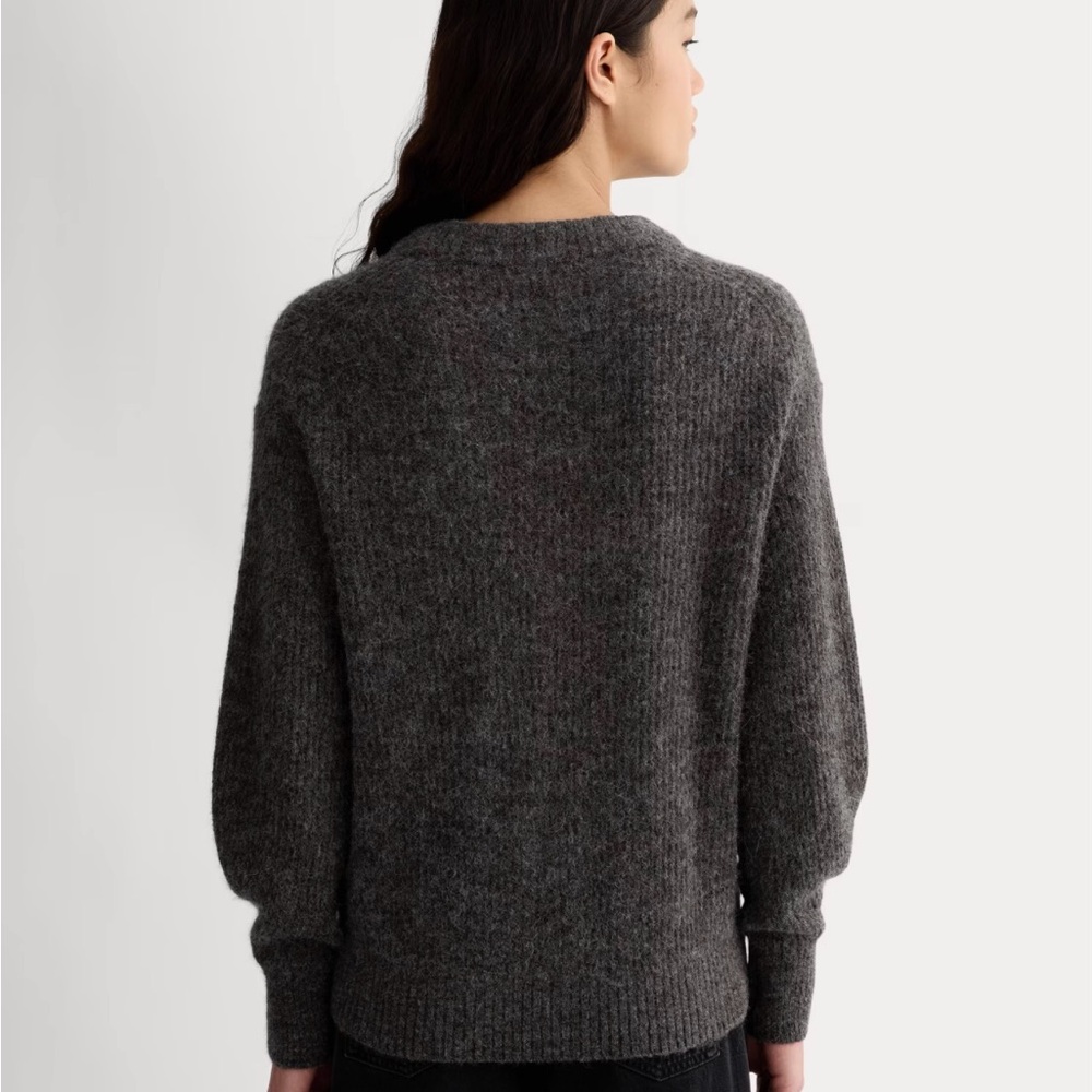 Everlane Heather Gray charcoal Alpaca Wool
Cocoon Crew Oversized Sweater